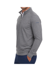 East India Club Holderness & Bourne Westland Quarter Zip - Ribbon Left Sleeve