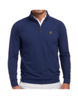 East India Club Holderness & Bourne Westland Quarter Zip - Crest Left Breast