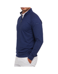 East India Club Holderness & Bourne Westland Quarter Zip - Ribbon Left Sleeve