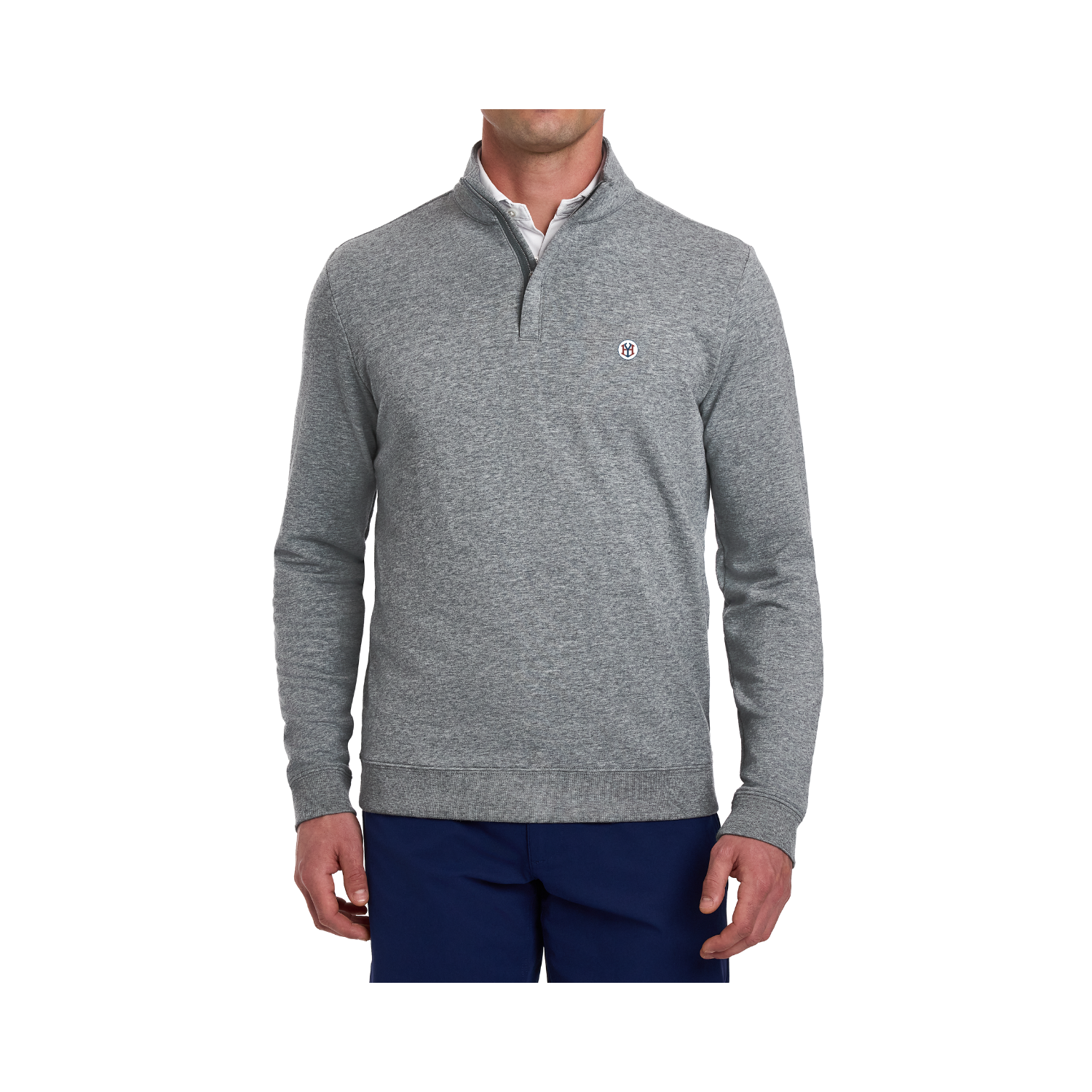 HYGS Holderness &amp; Bourne Harper Quarter Zip Heathered Grey