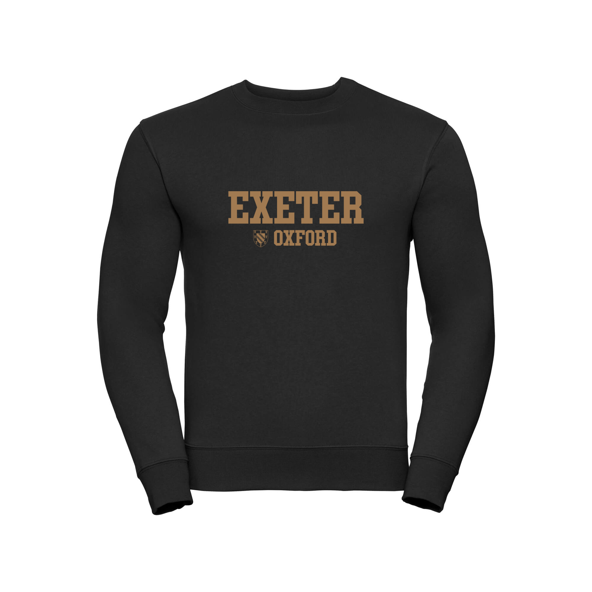 Exeter College Unisex Black Oxford Sweatshirt